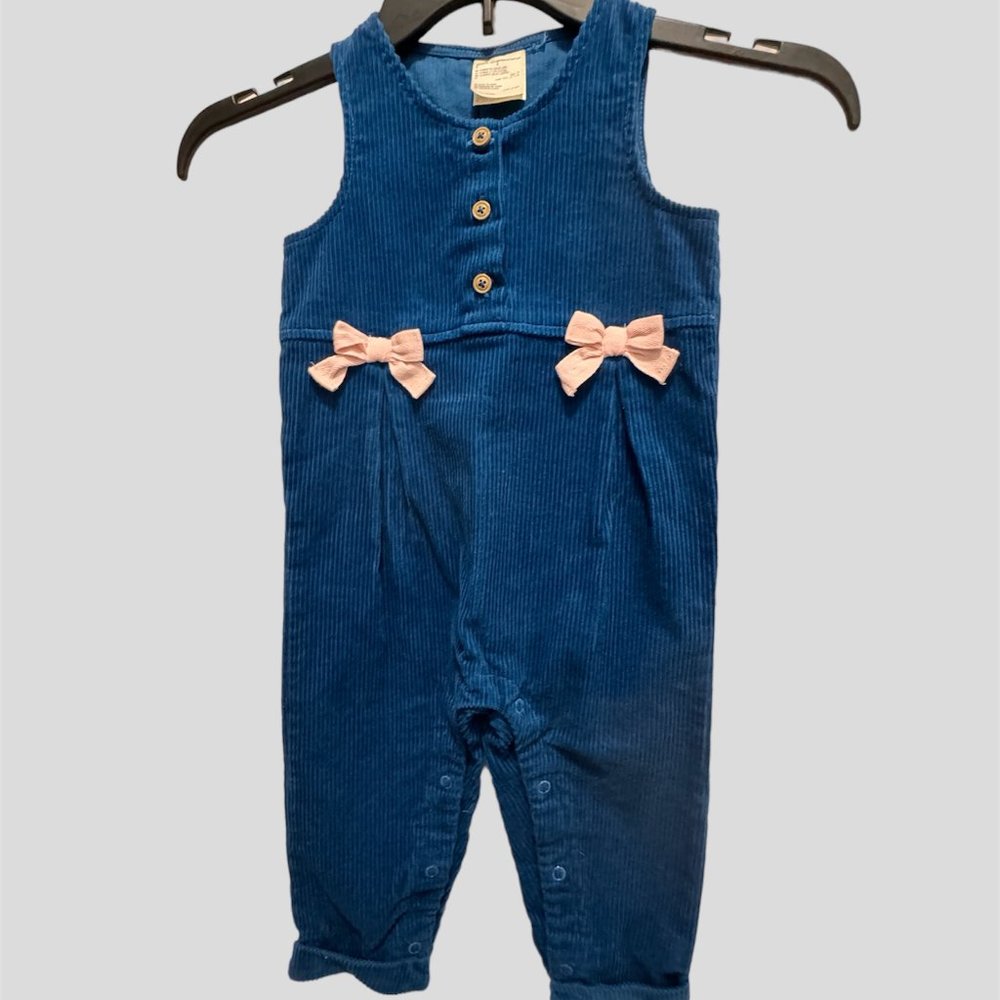 First impressions size 18 months one piece cotton cordury coverall